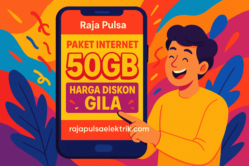 Dapat Paket Internet 50GB Harga Diskon Gila Hanya di Aplikasi Resmi