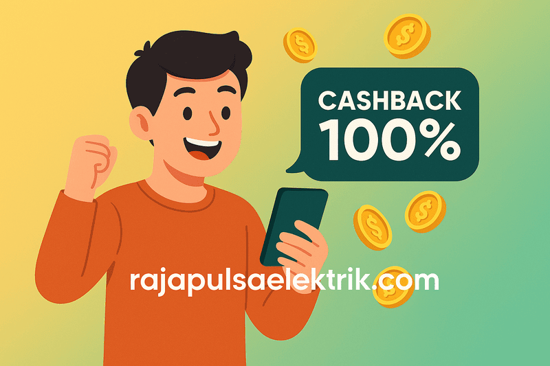 cashback 100% pulsa